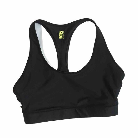 P.E Nation Womens Black Emerging Sports Bra Racerback S Small Logo Unpadded EUC - Picture 9 of 9